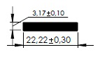 BARRA CHATA 7/8 X 1/8 - NAT. - KG - NH