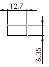 BARRA CHATA 1/2 X 1/4 - NAT - KG - NH