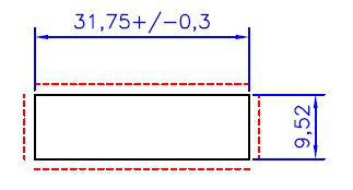 BARRA CHATA 1 1/4 X 3/8 - NAT - KG - NH