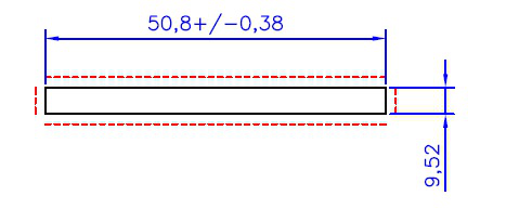 BARRA CHATA 2 X 3/8 - NAT - KG - NH