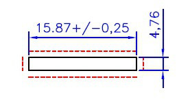 BARRA CHATA 5/8 X 3/16 - BC-009 - NAT. - KG - NH