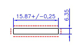 BARRA CHATA 5/8 X 1/4 - NAT. - KG - NH